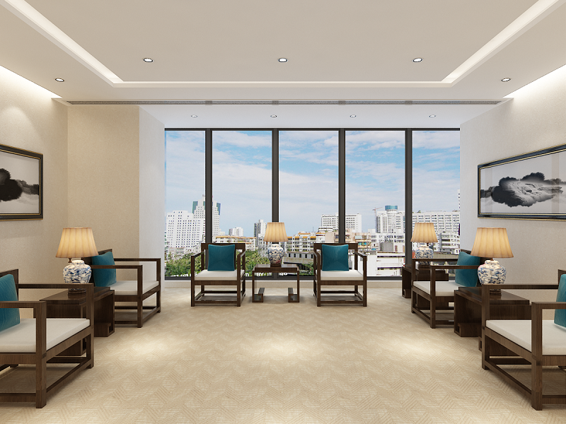 北京泰華集團辦公室內裝修效果圖