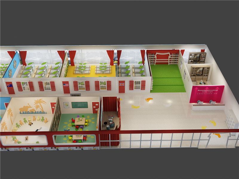 鄭州幼兒園全景圖 鄭州幼兒園全景圖