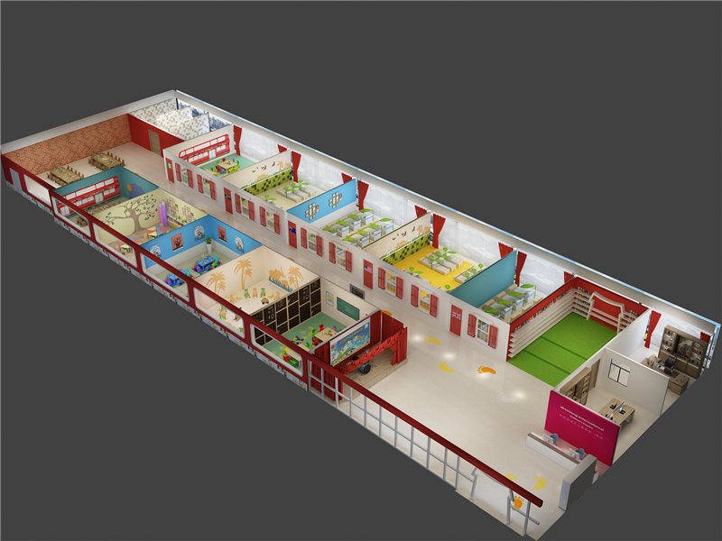 鄭州幼兒園全景圖 鄭州幼兒園全景圖